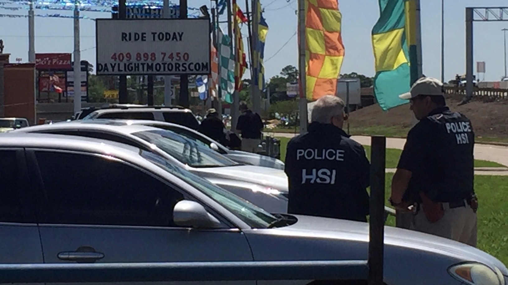 Federal agents with Homeland Security visit Beaumont car